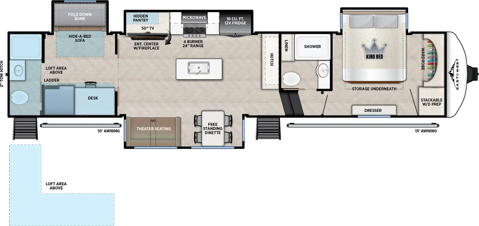 Blackthorn 3880RBDB Floorplan